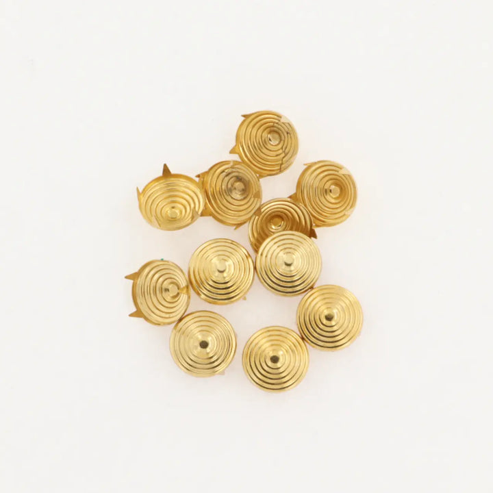 Nitter, kegleformet m. mønster, forsølvet og forgyldt, 10-100 stk, flere varianter Beadhouse of Copenhagen