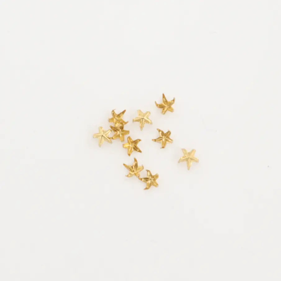 Nitter, stjerner, forsølvet og forgyldt, 10-100 stk, flere varianter Beadhouse of Copenhagen