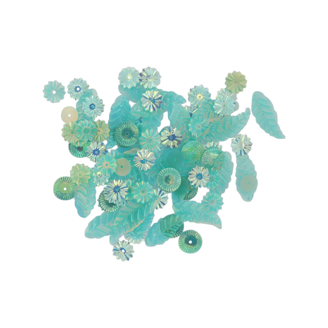 Palietter, blandede pailletter, 10-40g, flere varianter 