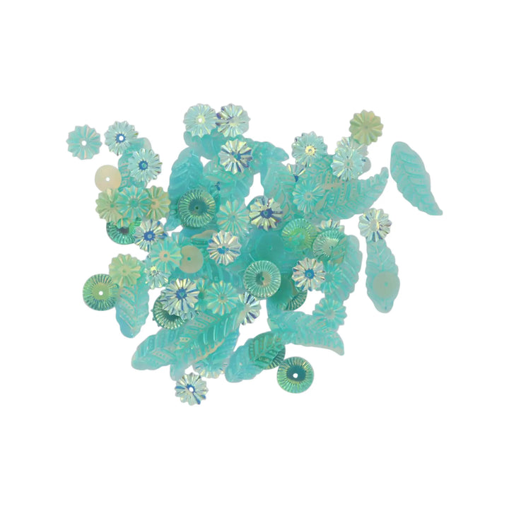 Palietter, blandede pailletter, 10-40g, flere varianter 