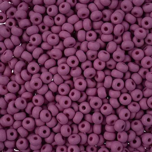 Lilla glasperler, preciosa, permalux mat purple, storkøb Preciosa