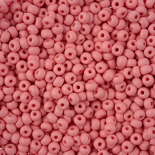 Pink Glasperler, Preciosa, PermaLux mat pink, storkøb 22M09