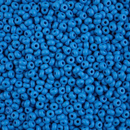 Blå glasperler, preciosa, permalux mat blue, storkøb Preciosa