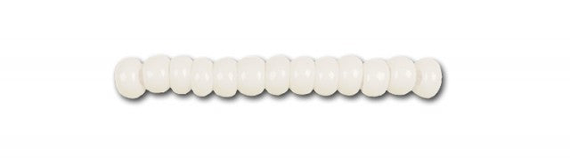 Perles en verre blanc, preciosa, Chalkwhite opaque naturel, excellent achat