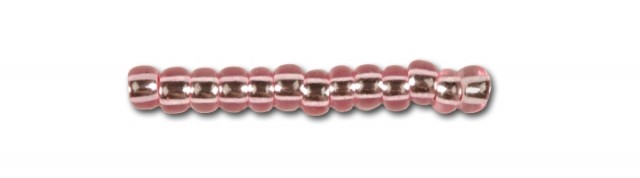 Pink Glass Beads, Preciosa, Silverlined Light Pink Dyed Crystal, Great Purchase