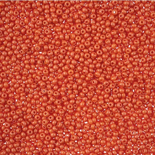 Preciosa Seed Beads - Orange Glasperler, Preciosa, PermaLux Bright Light Orange, Storkøb