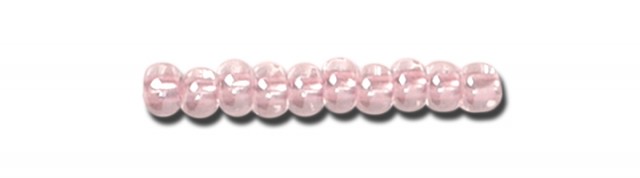 Lyserøde Glasperler, Preciosa, Colour Lined Pink Pearl  Crystal Sfinx, storkøb