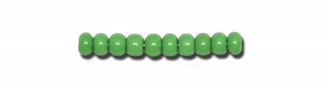 Green Glass Beads, Preciosa, Natural Opaque Medium Green, Great Purchase