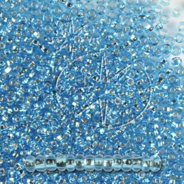 Blue Glass Beads, Preciosa, Silverlined Aquamarine, Great Purchase