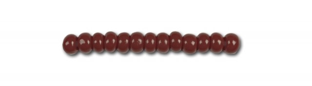 Red Glass Beads, Preciosa, Opaque Red Brown Coral, Great Purchase