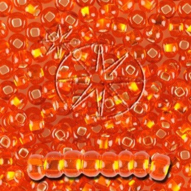 Orangefarbene Glasperlen, preciosa, silberlinienförmiges transparentes Hyazinthe, großartiger Kauf