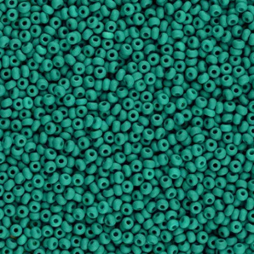 Grøn glasperler, preciosa, permalux mat teal, storkøb Preciosa 22M18