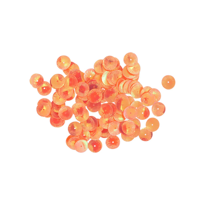 Palietter, runde med mønster, 13mm, med regnbueskær, 10-40g, flere varianter Beadhouse of Copenhagen