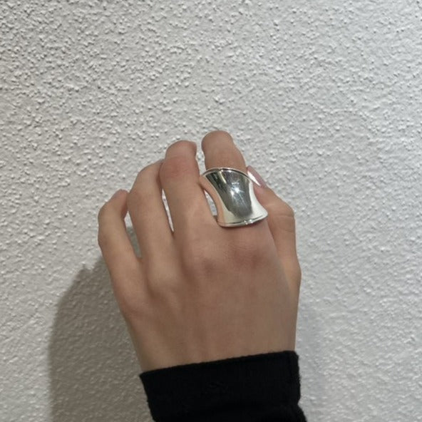 Fingerring, Curved ring, sterlingsølv