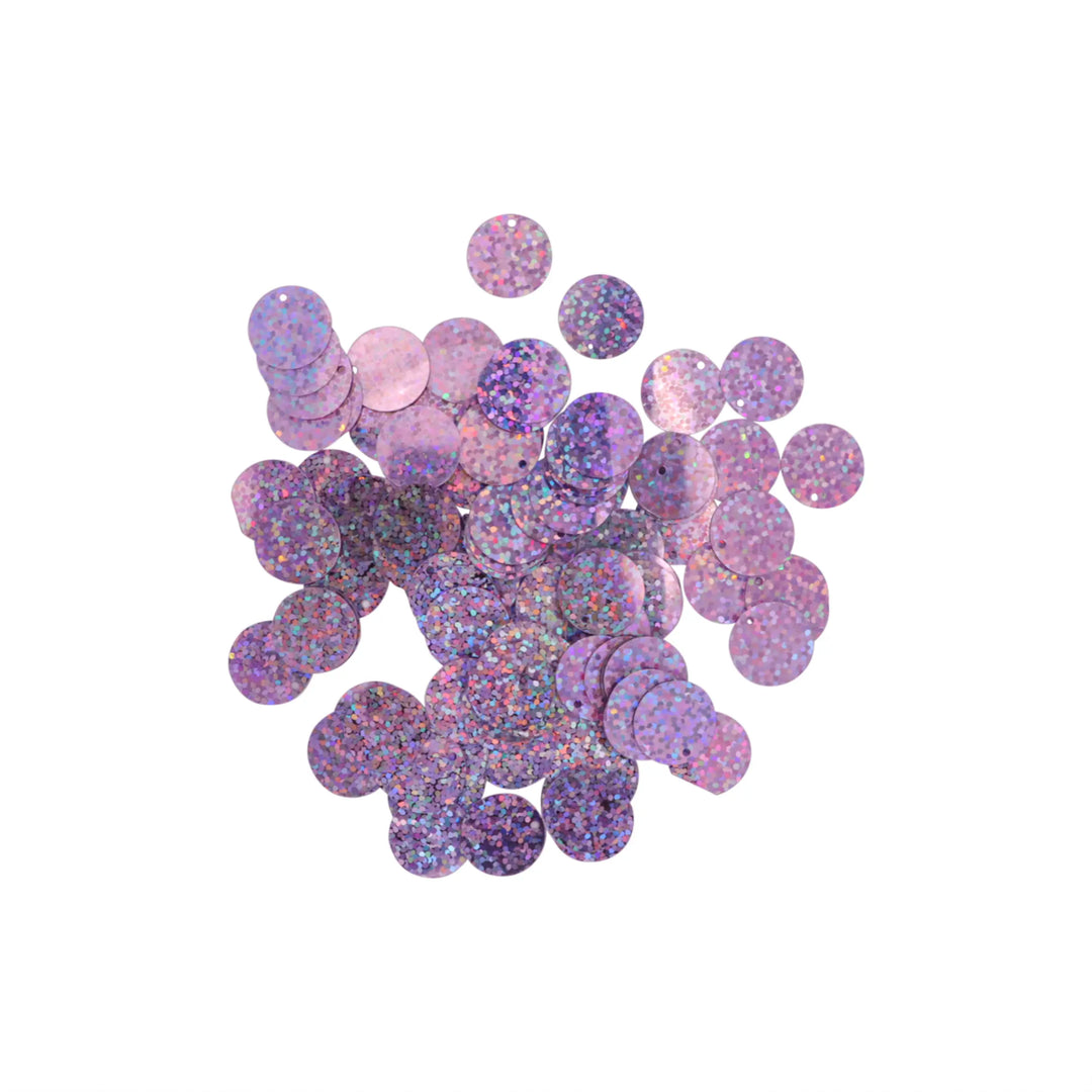 Palietter, runde, 15 mm, med regnbueskær, 10-40g, flere varianter Beadhouse of Copenhagen