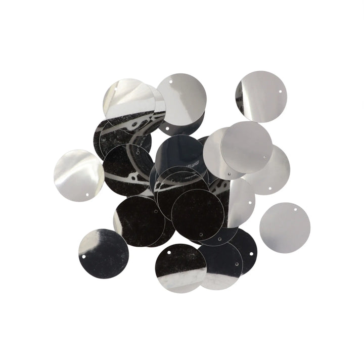 Palietter, runde, 30 mm, 10-40g, flere varianter Beadhouse of Copenhagen