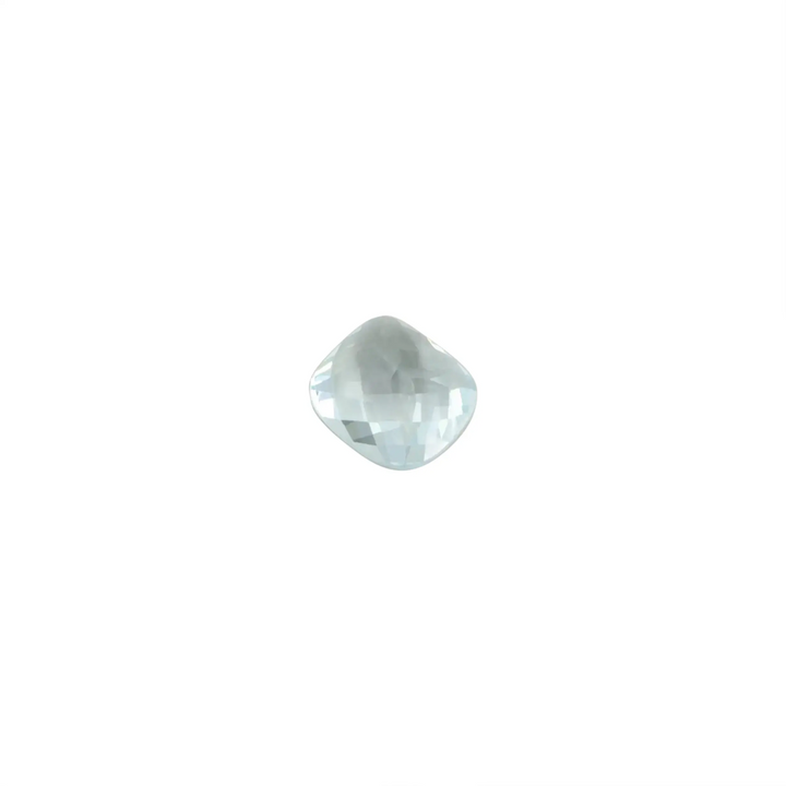 Cabochon, ædelsten, akvamarin facetteret, 7,05 ct 