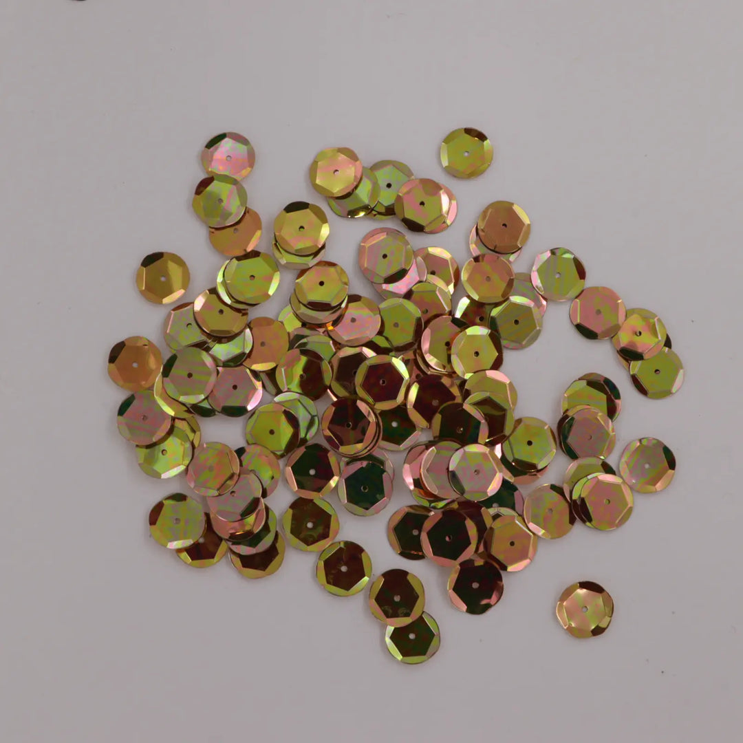 Palietter, runde, 4-12mm, med regnbueskær, 10-40g, flere varianter Beadhouse of Copenhagen