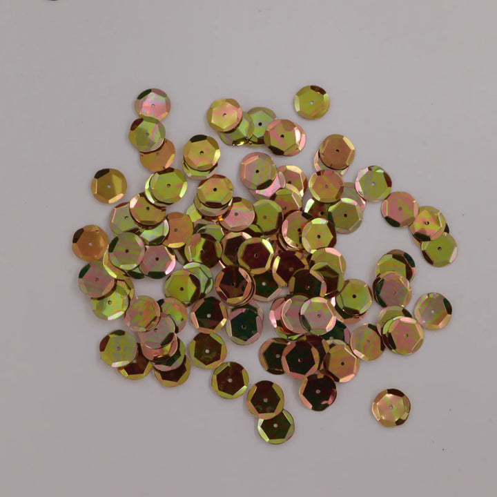 Palietter, runde, 4-12mm, med regnbueskær, 10-40g, flere varianter Beadhouse of Copenhagen