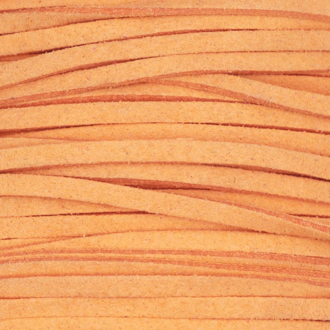 Snor, Lys orange, ruskind 3 mm x 1,5 m