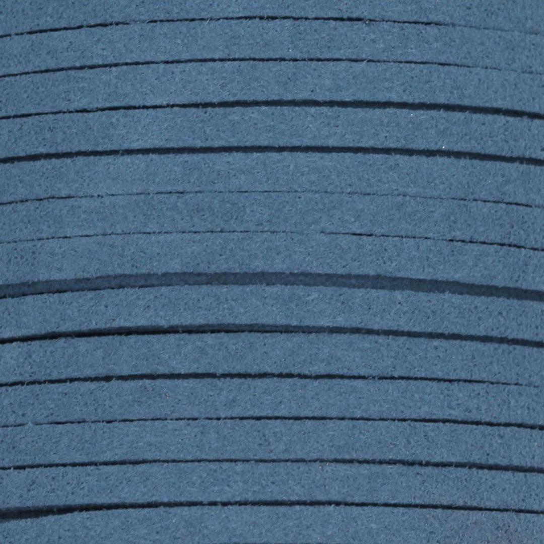 Snor, Mørk blå, ruskind 3 mm x 1,5 m