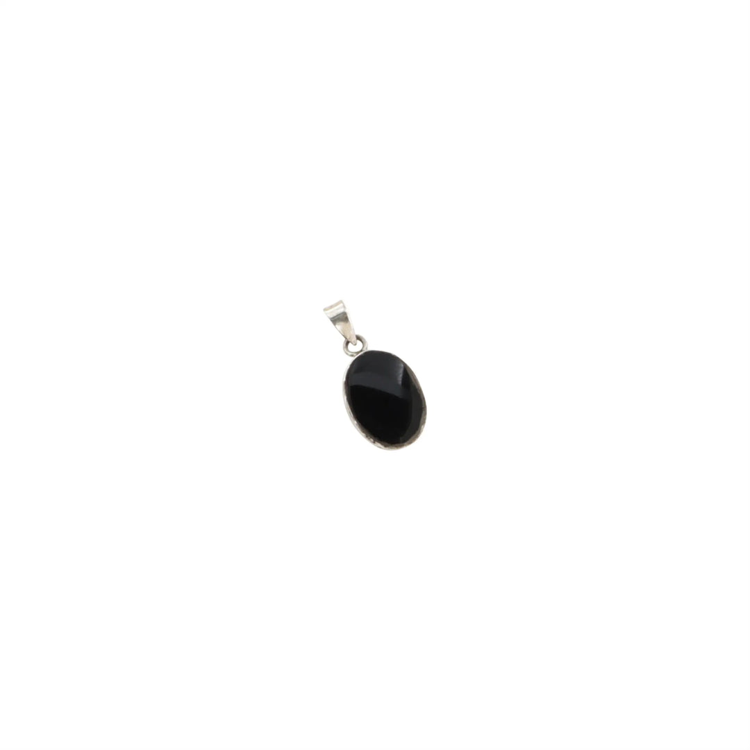 Vedhæng, oval m. sten, sterlingsølv, 15mm, flere varianter Beadhouse of Copenhagen