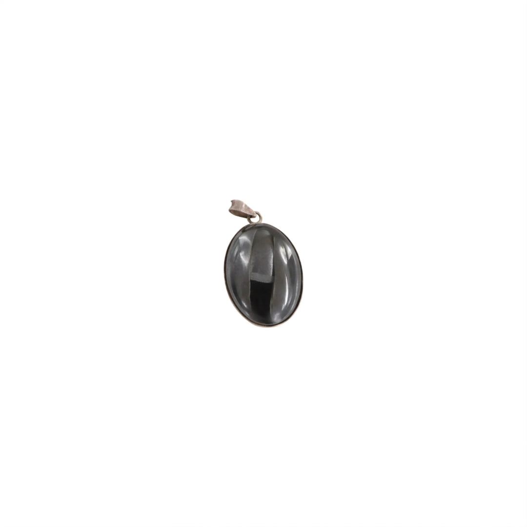 Vedhæng, oval m. sten, sterlingsølv, 26mm, flere varianter Beadhouse of Copenhagen