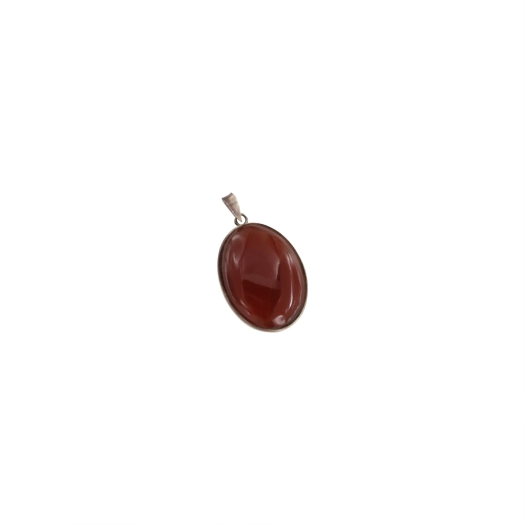 Vedhæng, oval m. sten, sterlingsølv, 26mm, flere varianter Beadhouse of Copenhagen
