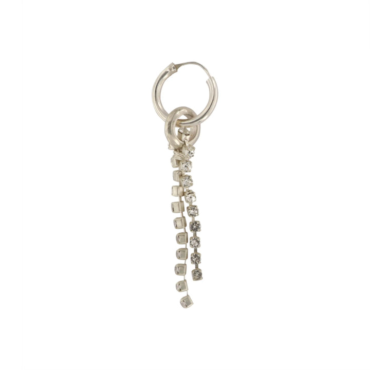 Ørering, hoop, m. simili, sterlingsølv 
