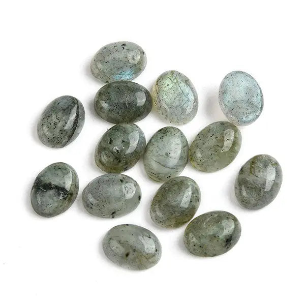 Cabochon, labradorit, oval, 6-15mm, 1-10stk BOC