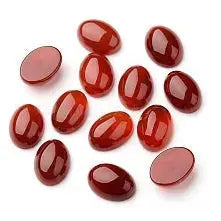 Cabochon, karneol, oval, 6-14mm, 1-10stk 