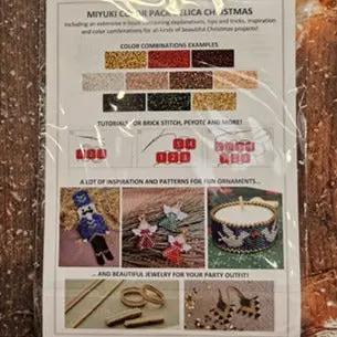 Delica glasperler, miyuki beads, med 16 blandede farver Krea