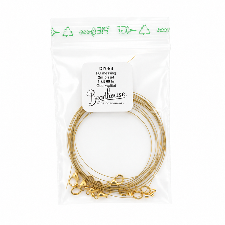 Find Diy kit, halskæde og armbånd, forgyldte materialer der holder farven blandt vores store udvalg af  DIY-Kits hos  Beadhouse of Copenhagen i dag. Husk gratis fragt over 400kr