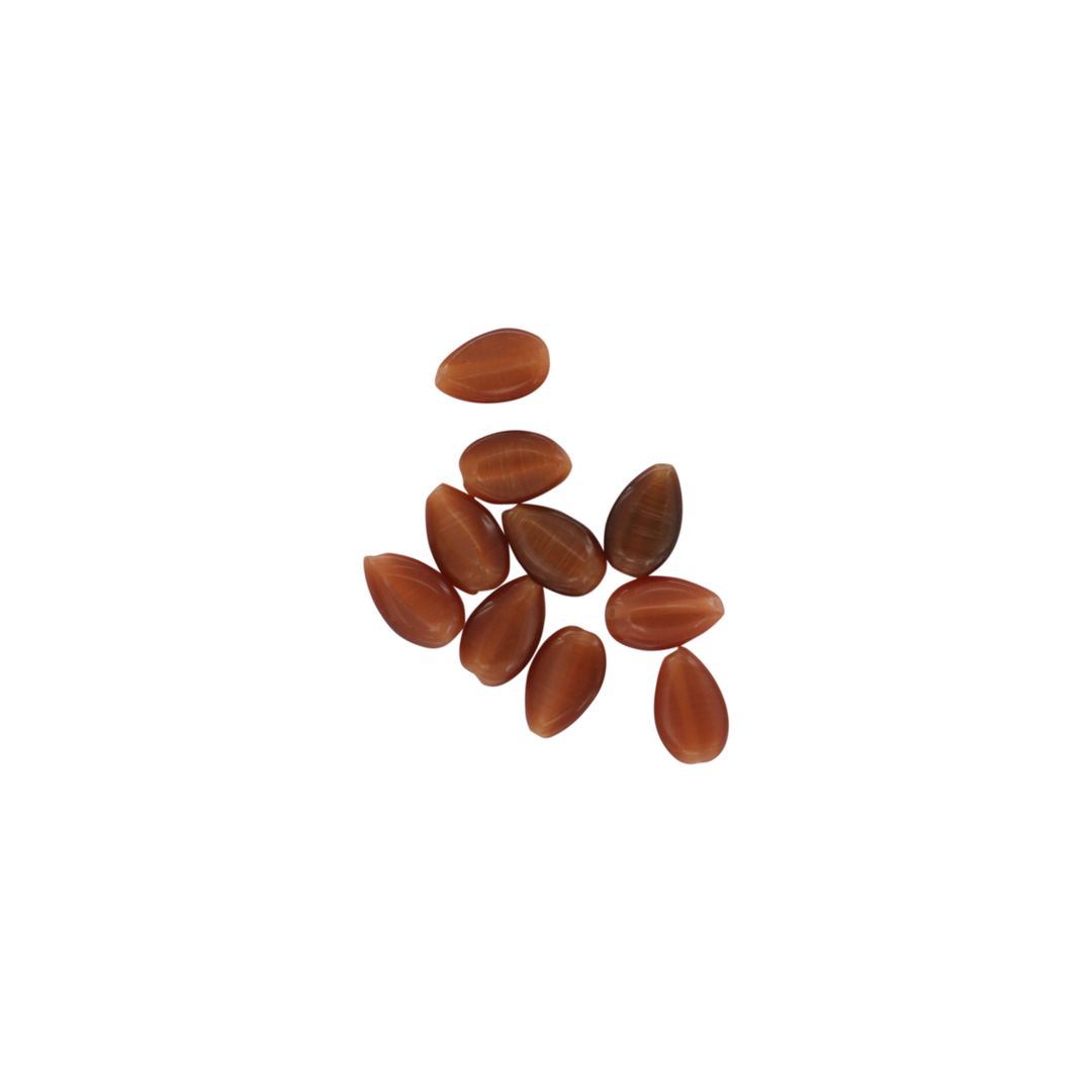 Find Glasfiberperler, dråbe, brune, 13x8 mm, 10 stk hos  Beadhouse of Copenhagen i dag. Husk gratis fragt over 400kr.