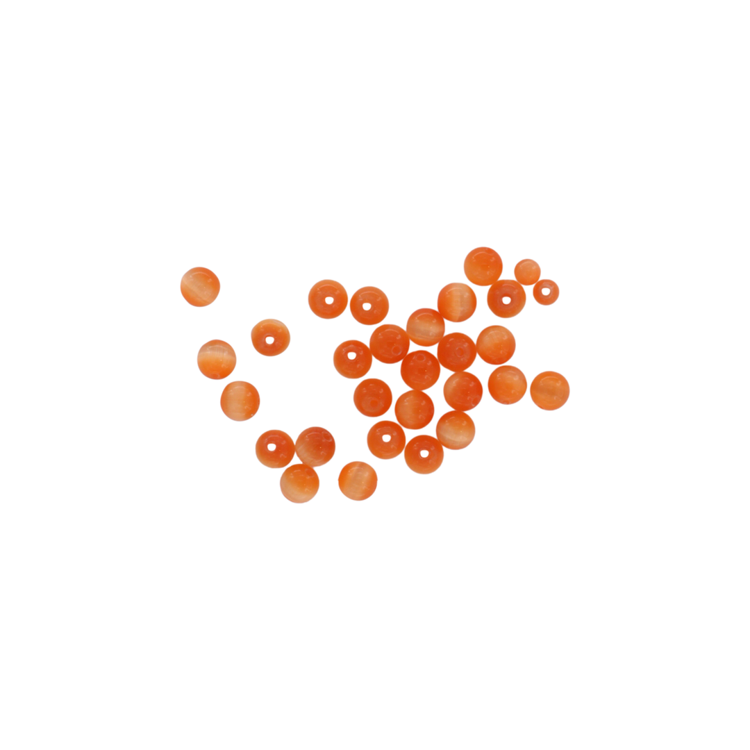 Find Glasfiberperler, runde, orange, 6 mm, 10 stk hos  Beadhouse of Copenhagen i dag. Husk gratis fragt over 400kr.