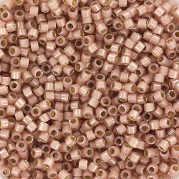 Brun Glasperler, Miyuki Delica Beads, Silverlined opal shell 11-1459