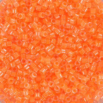 Orange Glasperler, Miyuki Delica Beads, Luminous Creamsicle 11-2033