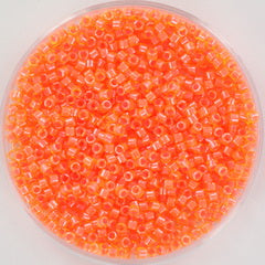 Orange Glasperler, Miyuki Delica Beads, Luminous Bittersweet