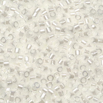 Hvide Glasperler, Miyuki Delica beads, Ceylon White Pearl DE11-201