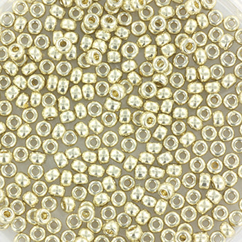 Miyuki Rocailles seed beads, duracoat galvanized silver size 11/0 4201