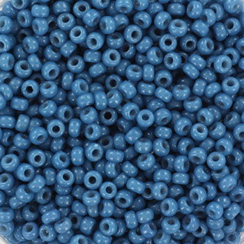 Blå Glasperler, Miyuki Rocailles Seed Beads, Duracoat Opaque Juniper Berry 11-4485