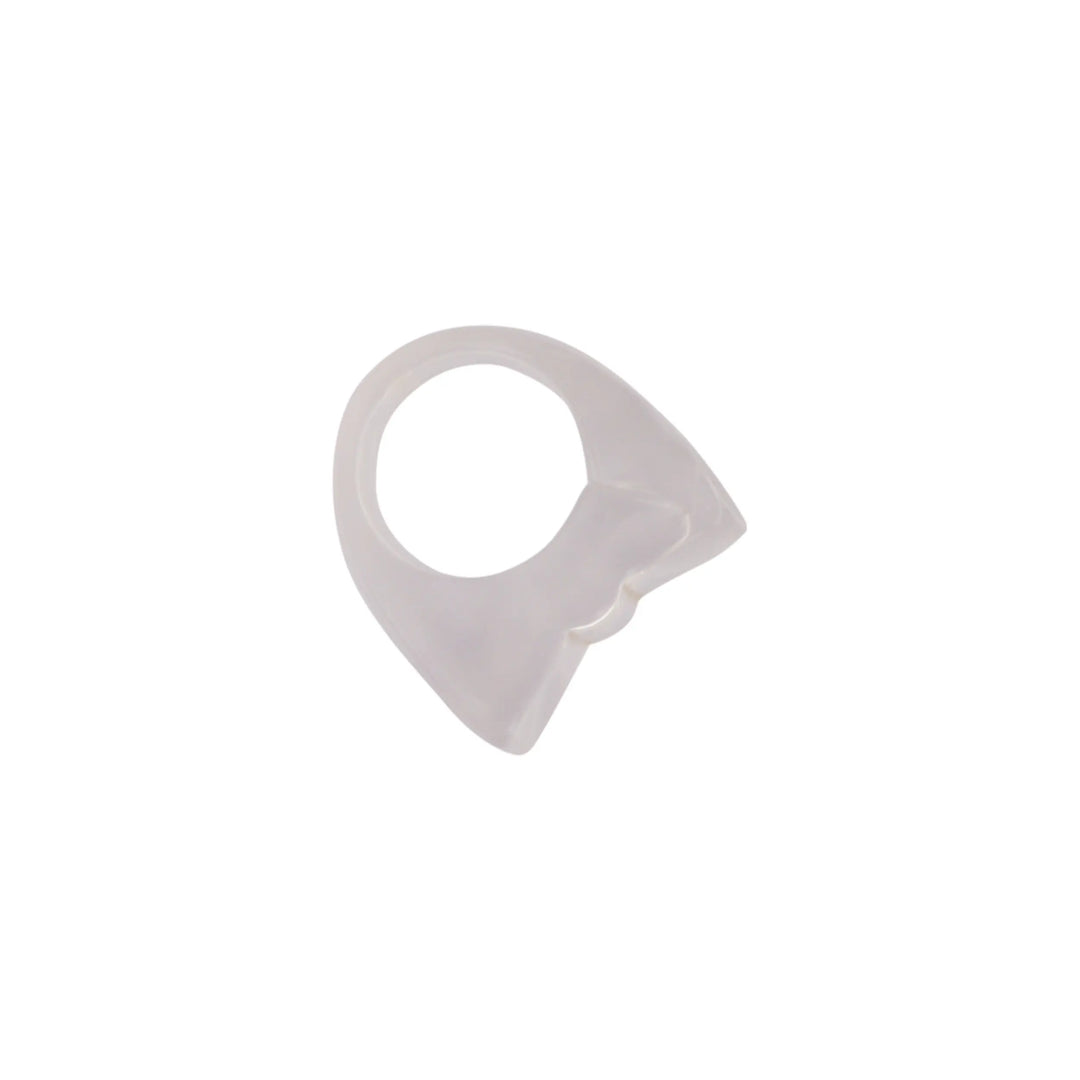 Fingerring, chunky ring i plastik, flere varianter 