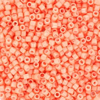 Pink Glasperler, Miyuki delica size 11/0 duracoat opaque dyed dark salmon