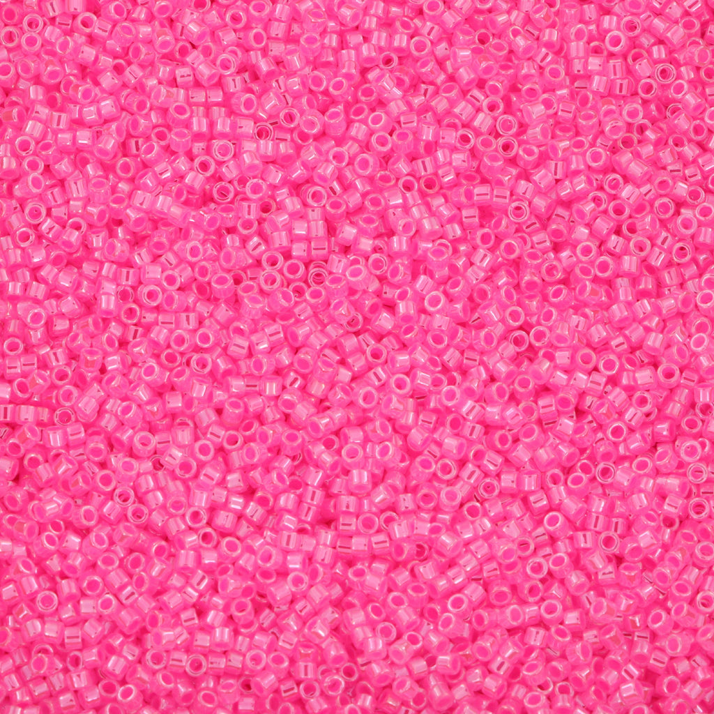 Pink Glasperle, Miyuki Delica beads, Ceylon Dark Cotton Candy Pink