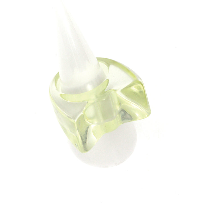 Chunky plastik fingerring, varierende farver