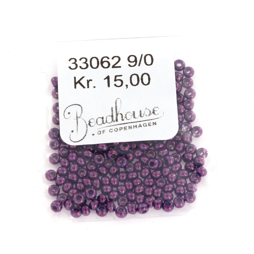 Lilla Glasperler. Seed Beads. Shiny Metallic Purple