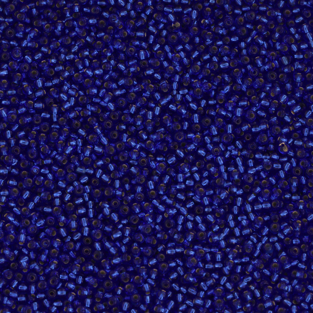Mørkeblå - Translucent. Preciosa Glasperler. Seed Beads.