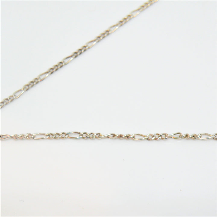 sterlingsølv kæde, figaro kæde 1,5mm, 20 cm