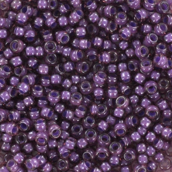 Lilla Glasperler, Seed beads, fancy lined lavender